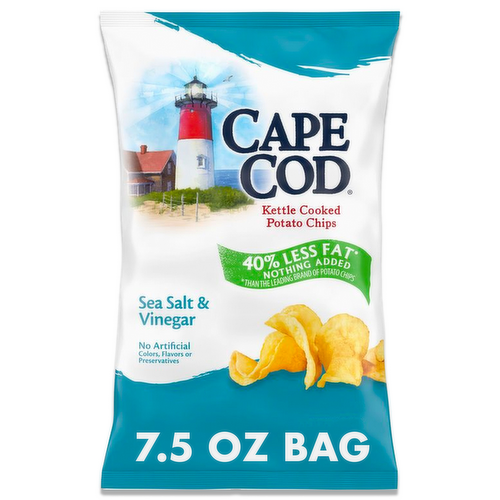 Cape Cod 40% Reduced Fat Sea Salt & Vinegar Kettle Cooked Potato Chips