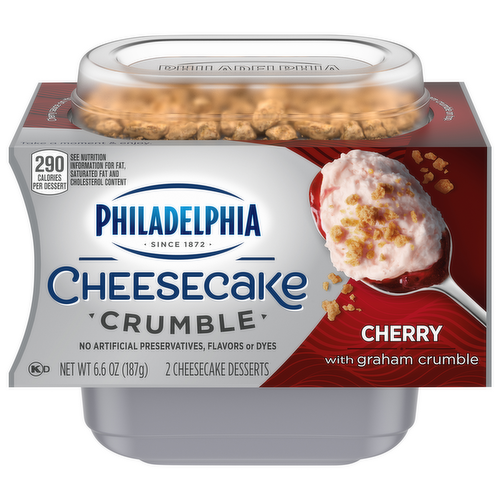 Philadelphia Cherry Cheesecake Crumble