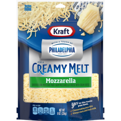 Kraft Shredded Mozzarella Cheese with Philadelphia Cream Cheese