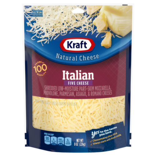 Kraft Finely Shredded Italian Five Cheese Blend