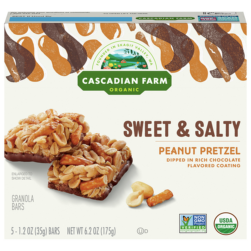 Cascadian Farm Organic Peanut Pretzel Granola Bars