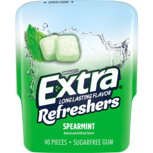 Extra Refreshers Spearmint Sugarfree Gum