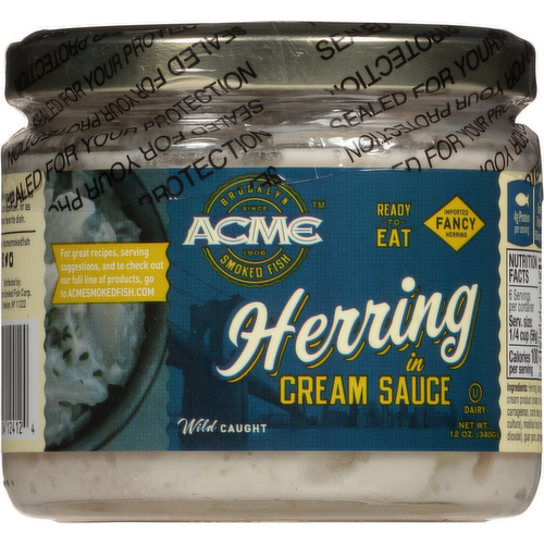 Acme Herring in Cream Sauce - Kosher for Passover