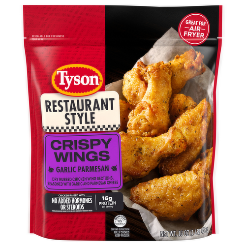 Tyson Restaurant Style Garlic Parmesan Crispy Chicken Wings