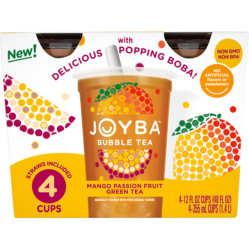 Joyba Bubble Tea Mango Passion Fruit Green Tea