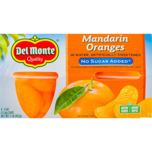 Del Monte No Sugar Added Mandarin Oranges