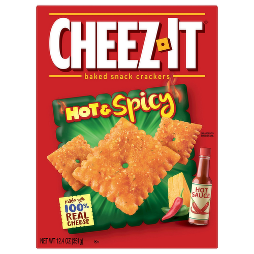 Cheez-It Hot & Spicy Baked Cheese Snack Crackers