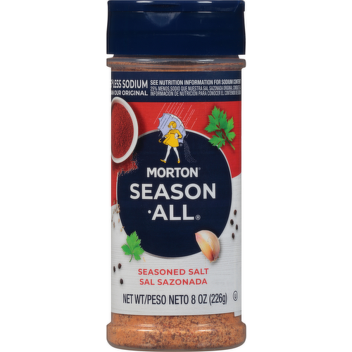 Morton 25 % Less Sodium Season All Seasoned Salt