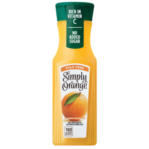 Simply Orange Pulp Free Orange Juice Single