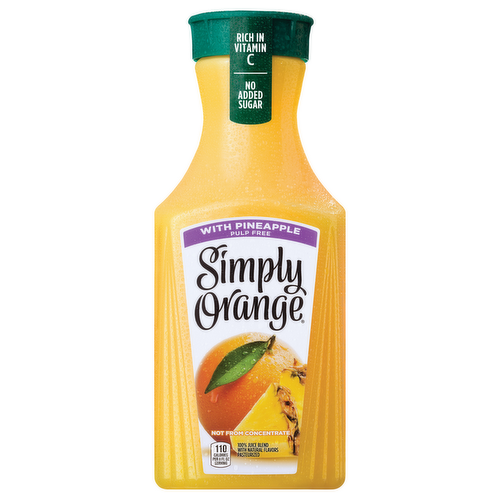 Simply Orange Pulp Free Orange Juice with Pineapple