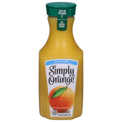 Simply Orange Pulp Free Orange Juice with Calcium & Vitamin D