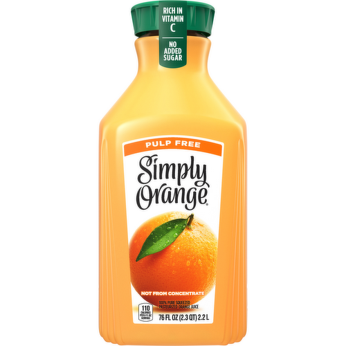 Simply Orange Pulp Free Orange Juice