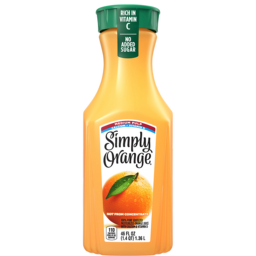 Simply Orange Medium Pulp Orange Juice with Calcium & Vitamin D