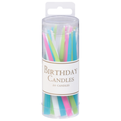 Caspari Birthday Pastel Colored Candles