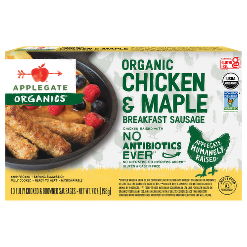 Applegate Organics Chicken & Maple Breakfast Sausage