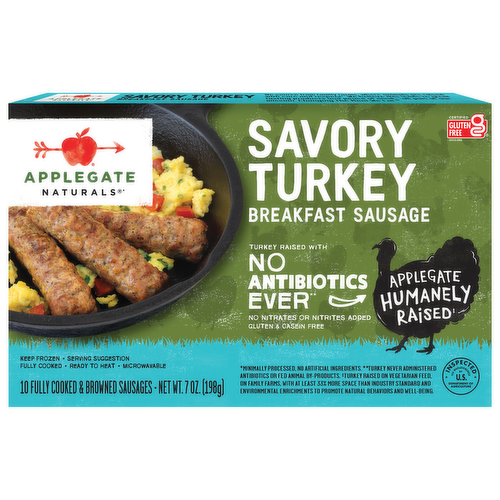 Applegate Farms Savory Turkey Breakfast Sausage