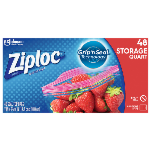 Ziploc Quart Storage Bags Value Pack