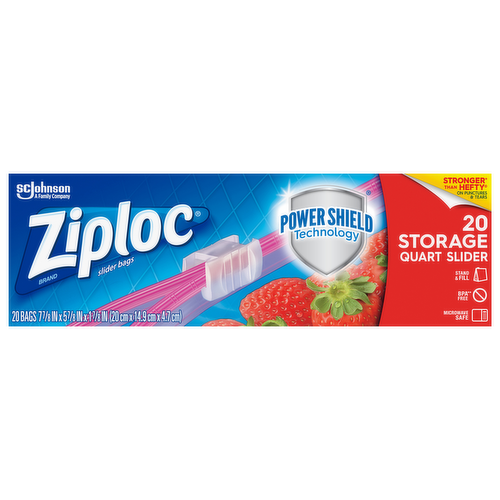 Ziploc Slider Quart Storage Bag