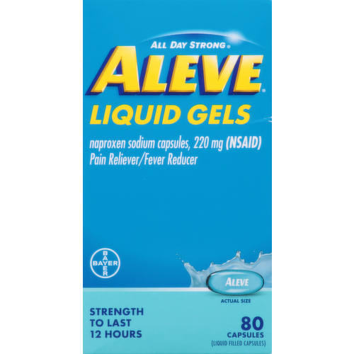 Aleve Pain Reliever Fever Reducer Liquid Gels