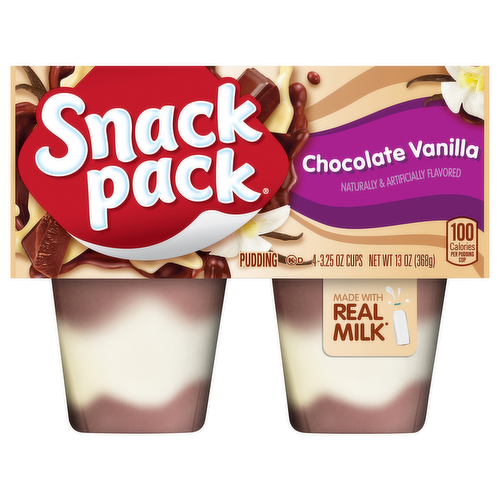 Snack Pack Chocolate Vanilla Pudding