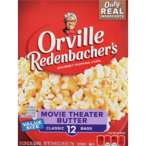 Orville Redenbacher's Movie Theater Butter Microwave Popcorn Value Size