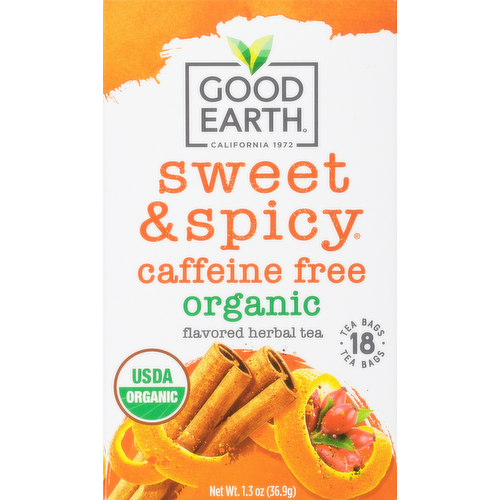 Good Earth Organic Sweet & Spicy Caffeine Free Herbal Tea