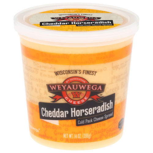 Weyauwega Star Dairy Horseradish Cheddar Cheese Spread