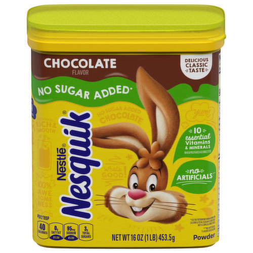 Nestle Nesquik No Sugar Added Chocolate Drink Mix