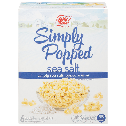 Jolly Time Simply Popped Sea Salt Microwave Popcorn