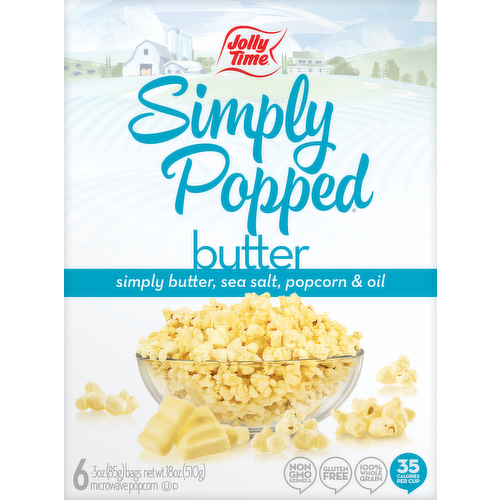 Jolly Time Simply Popped Butter Microwave Popcorn