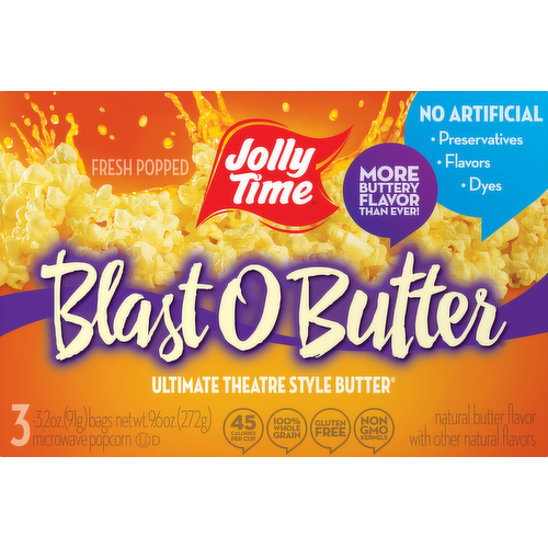 Jolly Time Blast O' Butter Microwave Popcorn