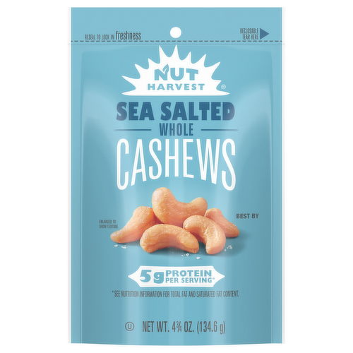 Nut Harvest Sea Salted Whole Cashews