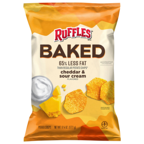 Baked! Ruffles Cheddar & Sour Cream Potato Crisps