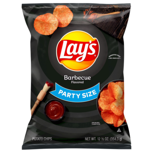 Lay's Barbecue Flavor Potato Chips Party Size