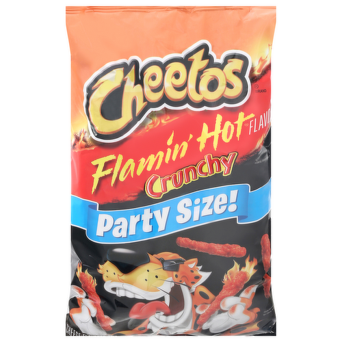 Cheetos Crunchy Flamin' Hot Cheese Flavored Snacks Party Size