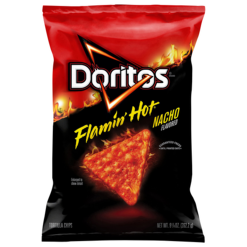 Doritos Flamin' Hot Nacho Flavored Tortilla Chips