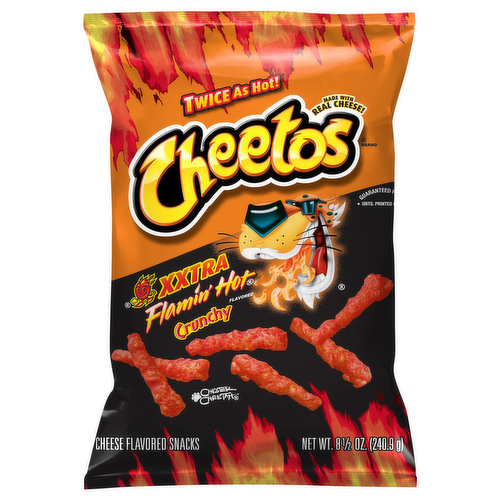 Cheetos Crunchy Xxtra Flamin' Hot Cheese Flavored Snacks
