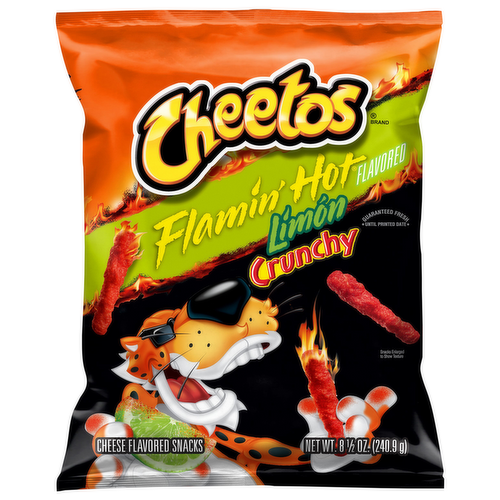 Cheetos Crunchy Flamin' Hot Limon Cheese Flavored Snacks