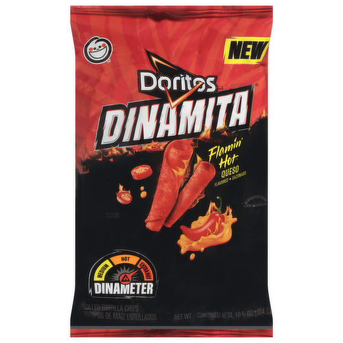 Doritos Dinamita Flamin' Hot Queso Rolled Flavored Tortilla Chips