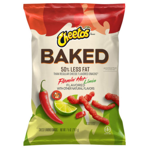 Baked! Cheetos Flamin' Hot Limon Flavored Cheese Snacks