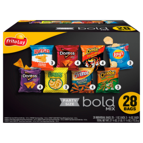 Frito-Lay Bold Mix Snack Chips Variety Party Size Multipack