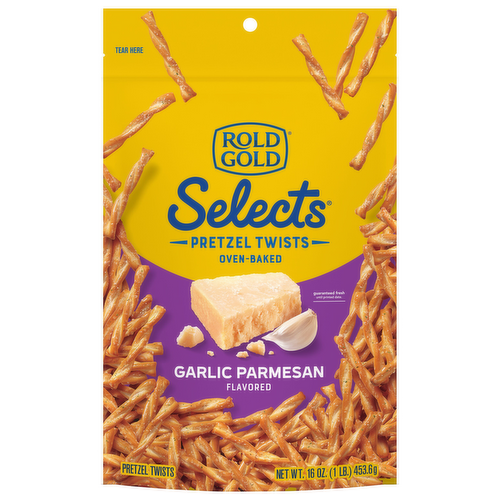 Rold Gold Selects Garlic Parmesan Flavored Pretzel Twists