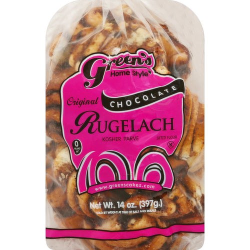 Green's Kosher Chocolate Rugelach Pastries