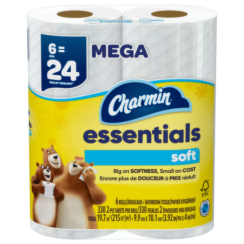 Charmin Essentials Soft Bath Tissue Mega Rolls