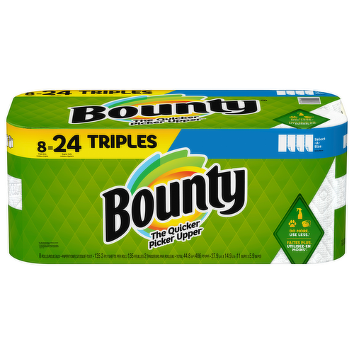 Bounty Select-A-Size Paper Towels Triple Rolls