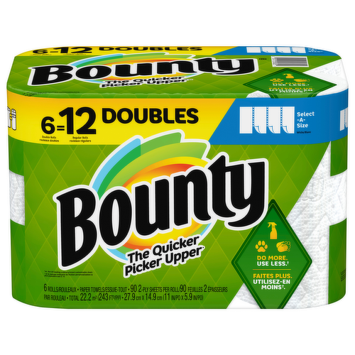 Bounty Select-A-Size Paper Towels Double Rolls