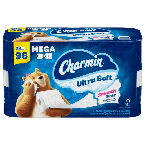 Charmin Ultra Soft Bath Tissue Mega Rolls