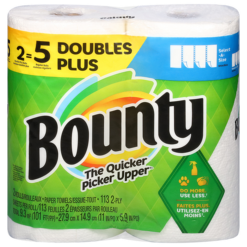 Bounty Select-A-Size Paper Towels Doubles Plus Rolls