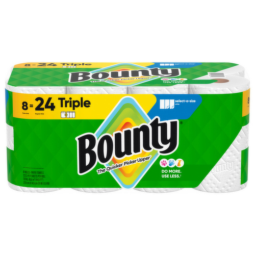 Bounty Select-A-Size Paper Towels Triple Rolls