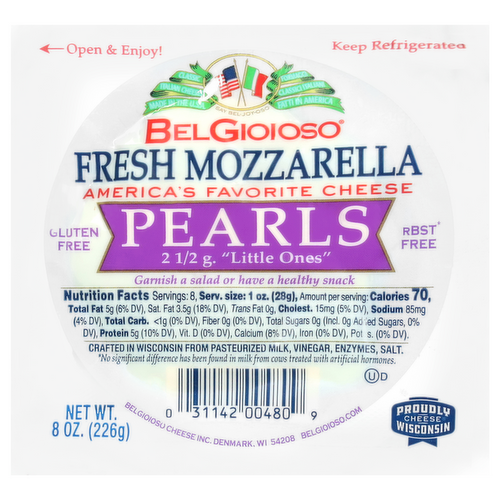 BelGioioso Fresh Mozzarella Cheese Pearls